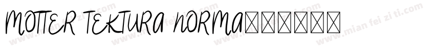MOTTER TEKTURA NORMA字体转换
